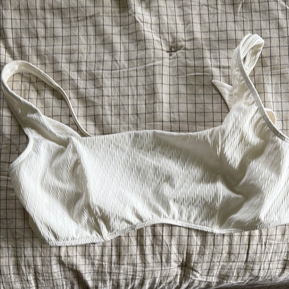 Abercrombie & Fitch White Bikini Top